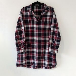 Plaid Shirt Dress with pockets by Velvet Hearts